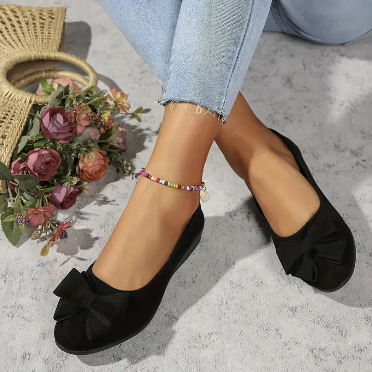 Timeless Black Ballerina Flats - balerined